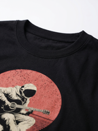 Men's Black 100% Organic Cotton Regular Fit Tshirt