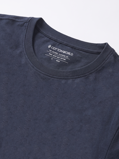 Men's 100% Cotton  Regular Fit Tshirt Navy