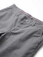 Men's Dark Grey Cotton Lycra Slim Fit Pant