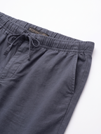 Men's Cotton Lycra Regular Fit Pocket Pants Navy