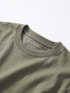 Men's 100% Cotton Relax Fit Tshirt Green