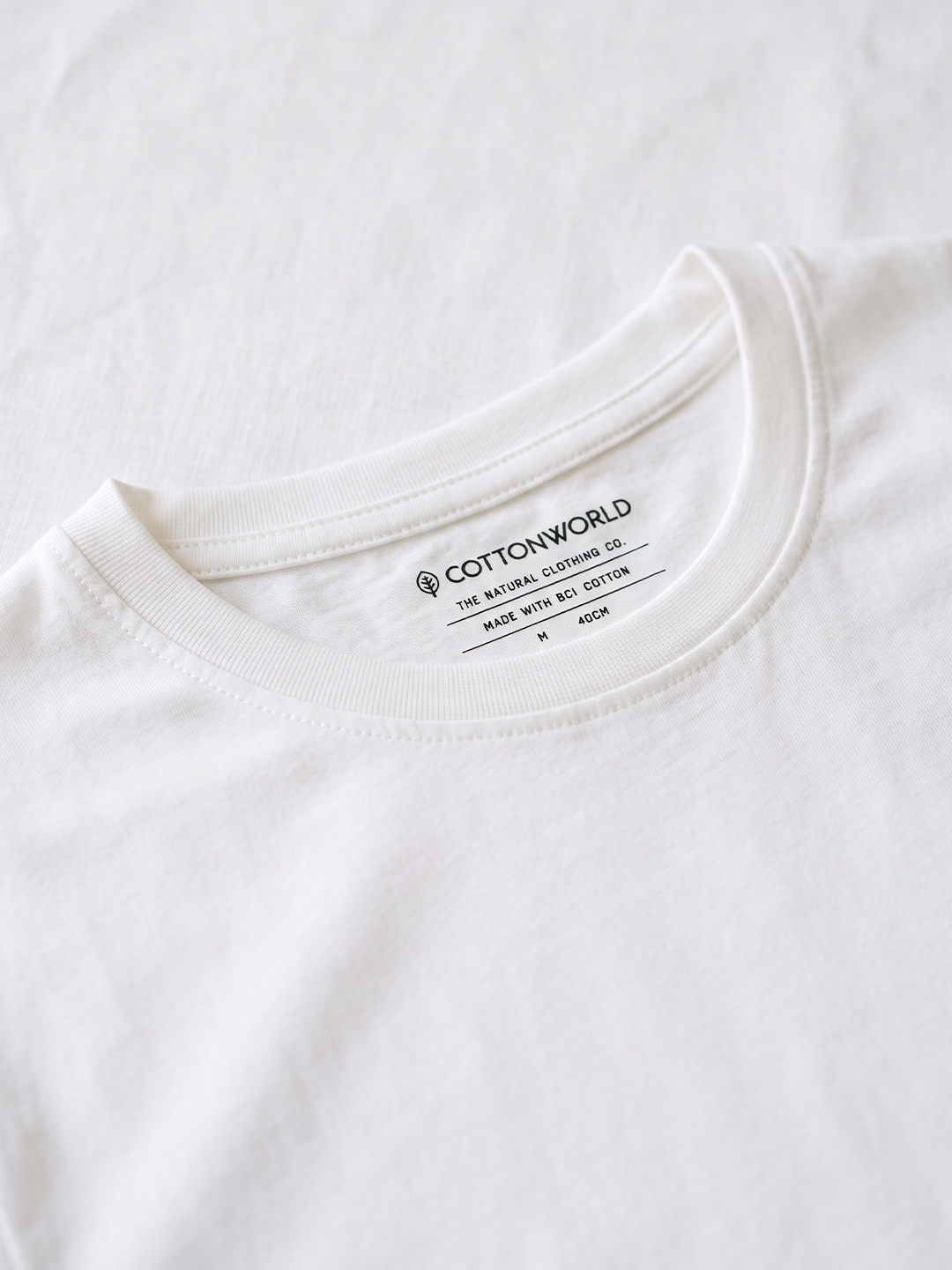Men's 100% Cotton  Regular Fit Tshirt White