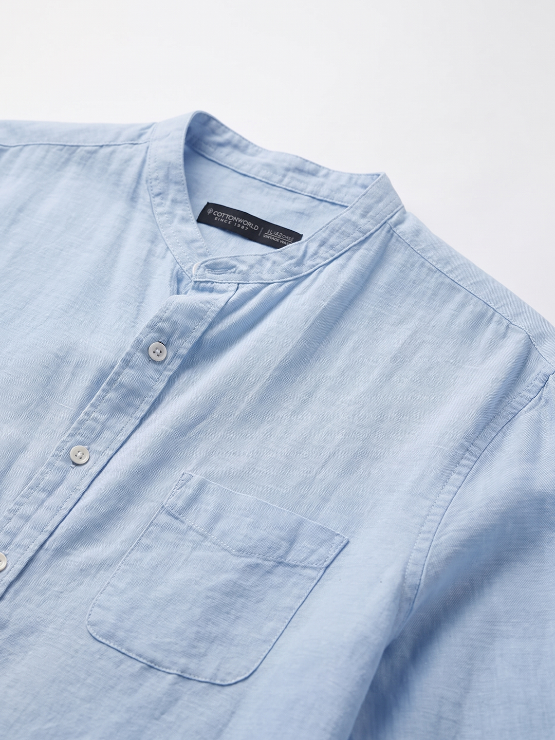 Men's Sky 100% Cotton Regular Fit Shirt