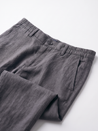 Men's Slate 100% Linen Regular Fit Pant