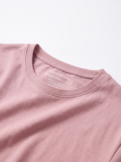 Men's Pink 100% Organic Cotton Regular Fit Tshirt
