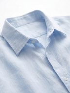 Men's Sky 100% Linen Regular Fit Shirt