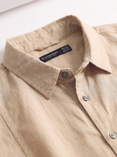 Men's Tencel Linen Regular Fit Shirt Natural