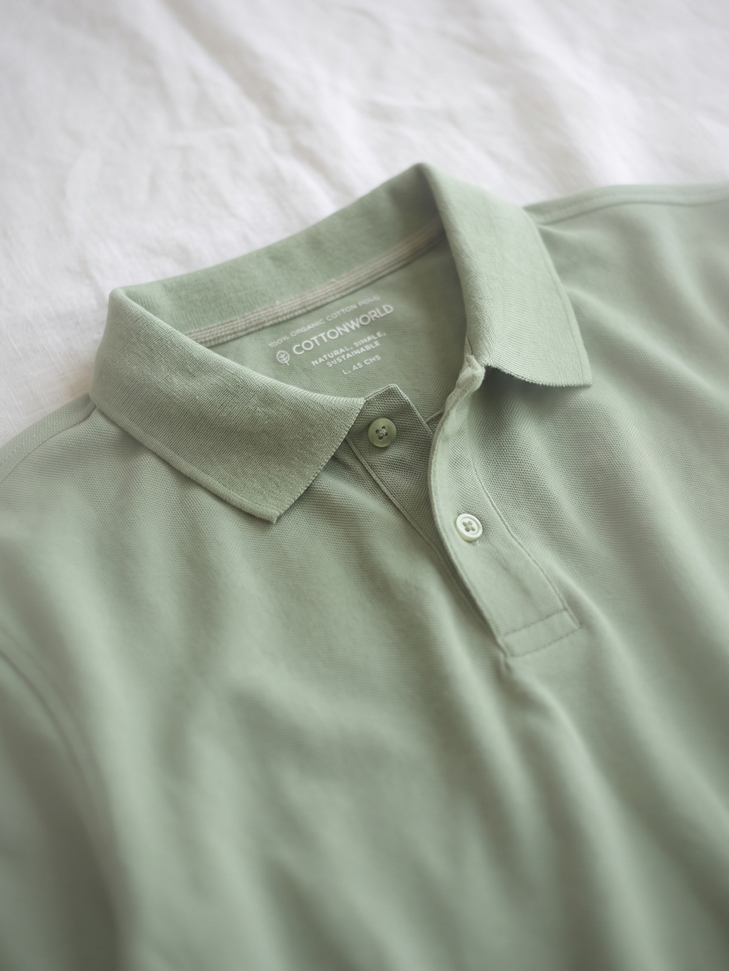 Men's Green 100% Organic Cotton Regular Fit Tshirt