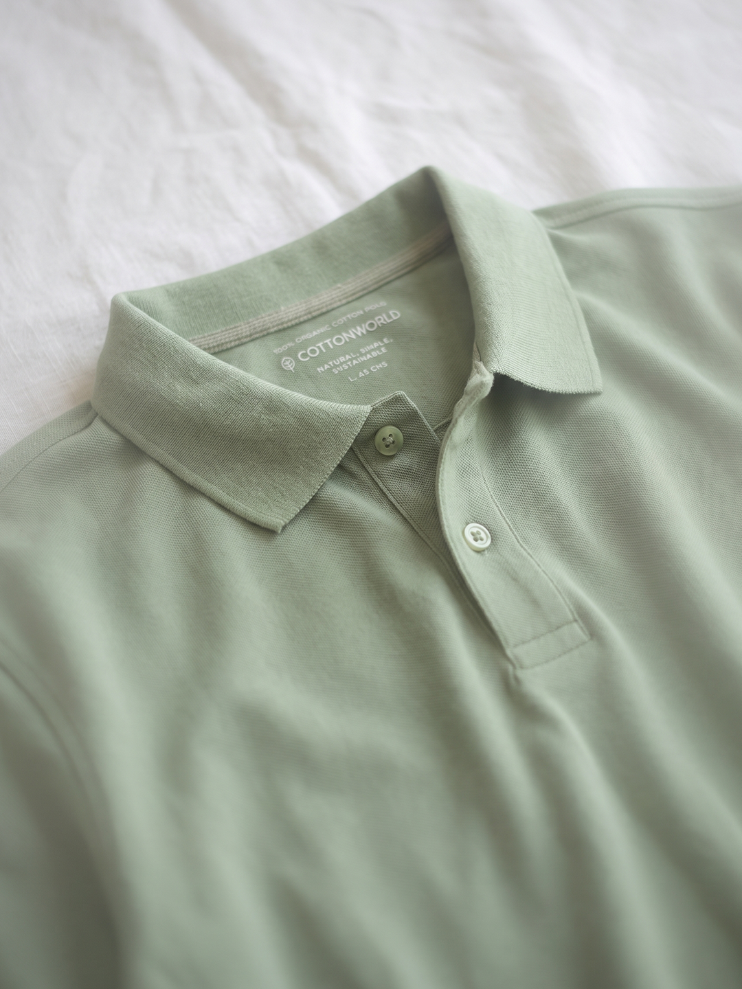 Men's Green 100% Organic Cotton Regular Fit Tshirt
