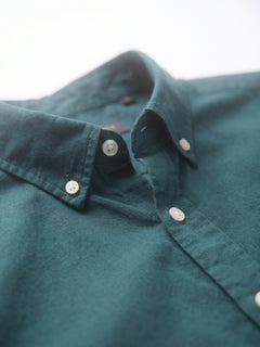Men's Green Oxford 100% Cotton Regular Fit Shirt