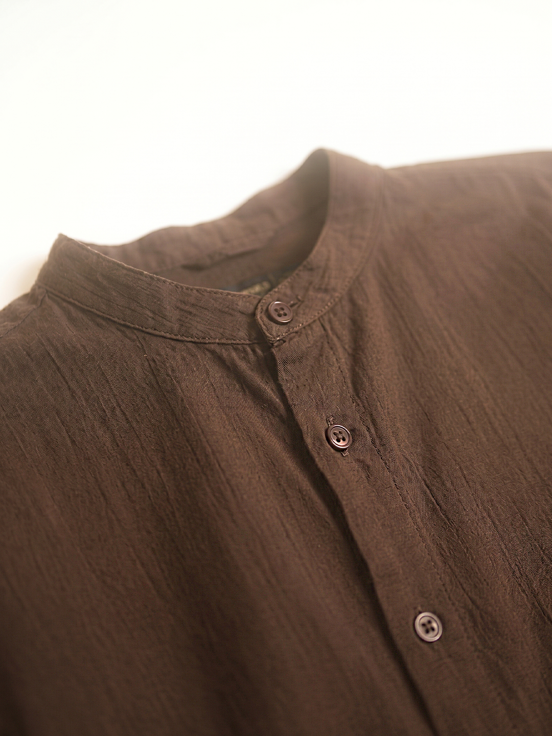 Men's Brown 100% Cotton Regular Fit Shirt