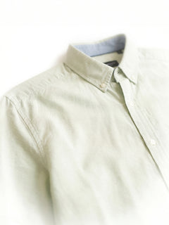Men's Mint Oxford 100% Cotton Regular Fit Shirt