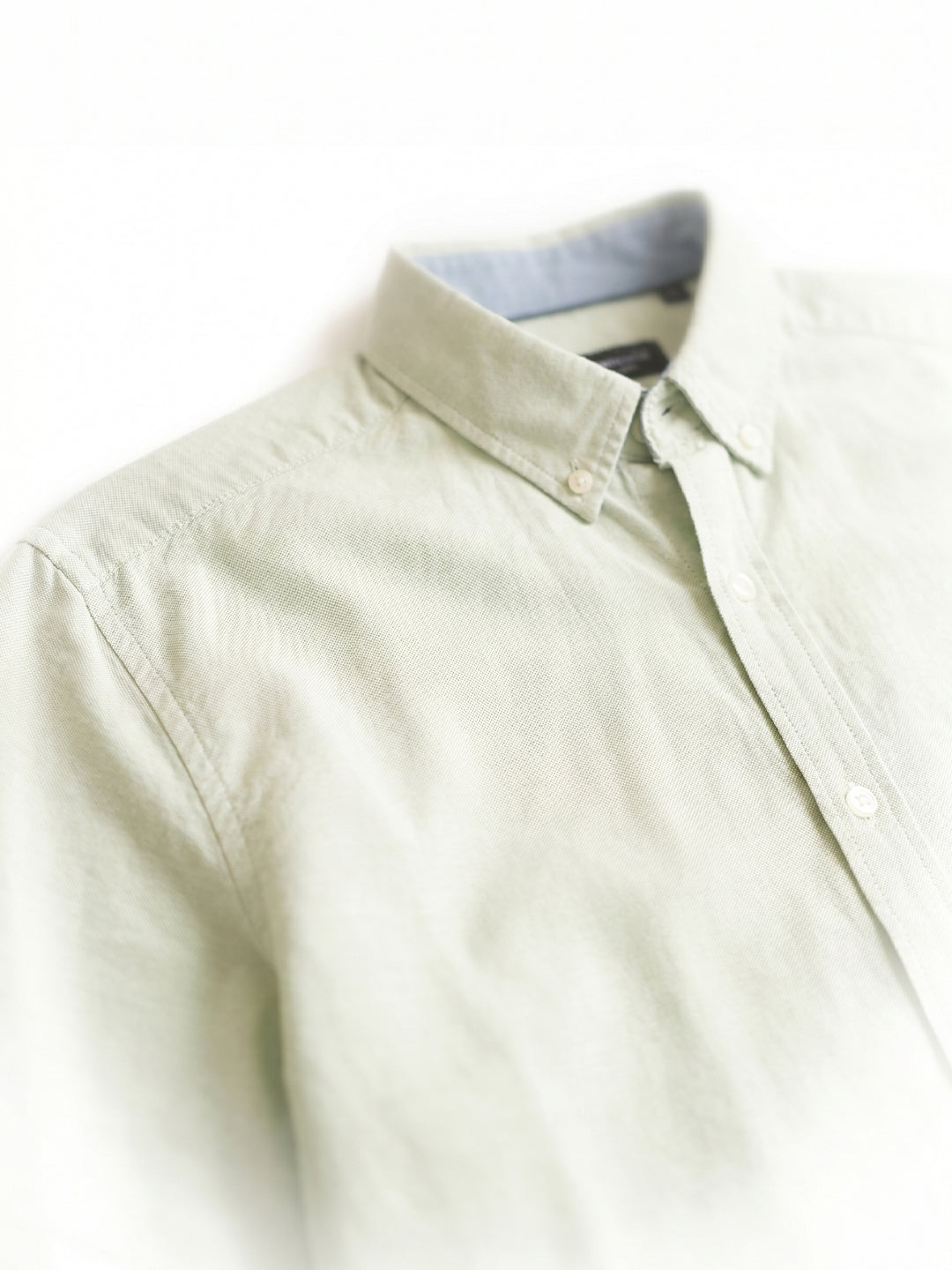 Men's Mint 100% Cotton Regular Fit Shirt