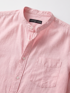 Men's Pink 100% Cotton Regular Fit Shirt