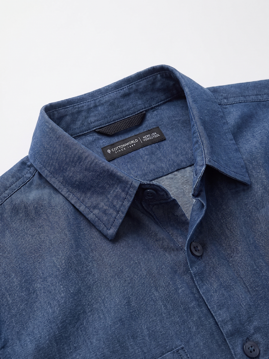 Men's 100% Cotton Regular Fit Jacket Navy