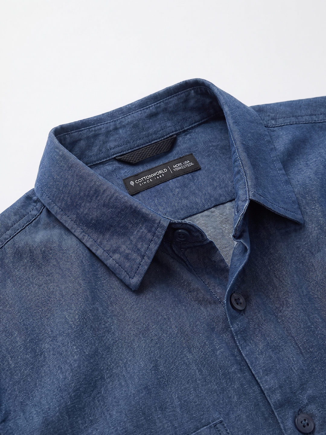 Men's 100% Cotton Regular Fit Jacket Navy