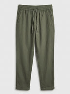 Men's Olive 1 100% Cotton Regular Fit Pant