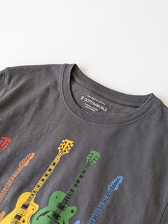 Men's 100% Organic Cotton Regular Fit Tshirt Charcoal