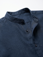 Men's Navy 100% Cotton Regular Fit Shirt