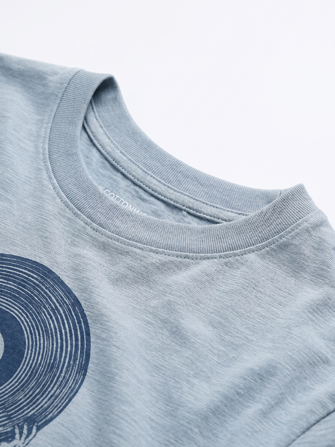 Men's Blue 1 100% Organic Cotton Regular Fit Tshirt