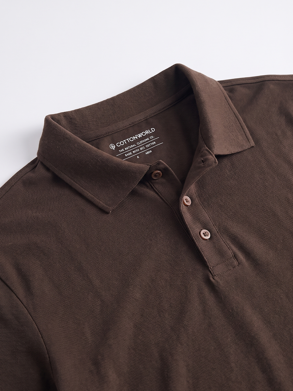 Men's 100% Cotton  Regular Fit Tshirt Brown