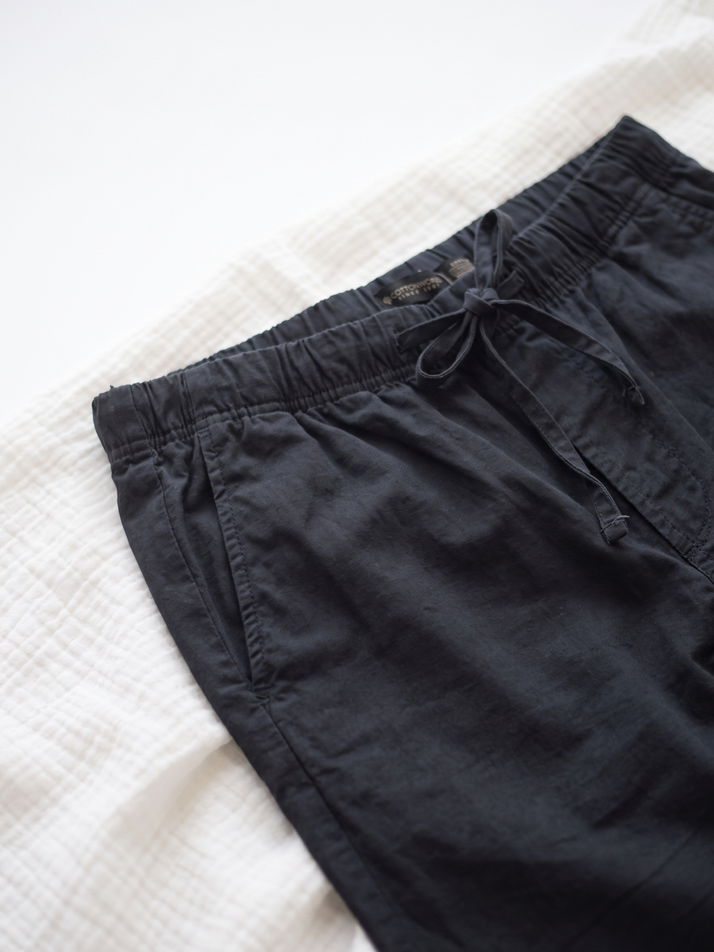 Men's Cotton Lycra Regular Fit Pocket Pants Black