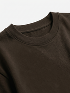 Men's Brown 100% Organic Cotton Regular Fit Tshirt