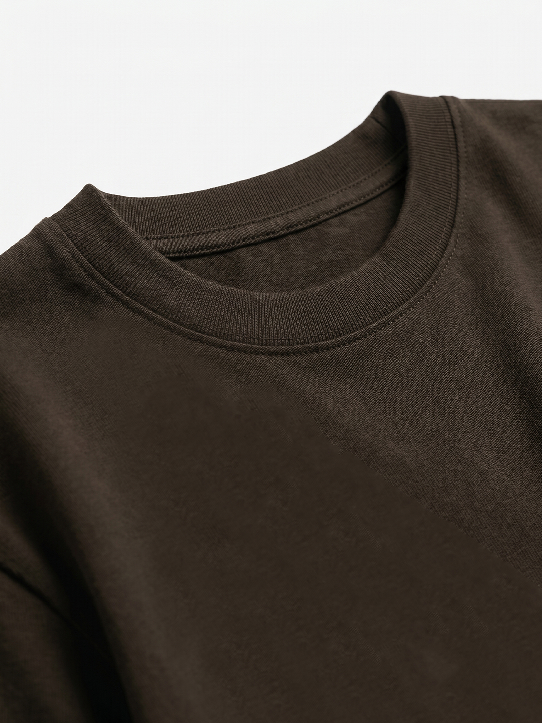 Men's Brown 100% Organic Cotton Regular Fit Tshirt