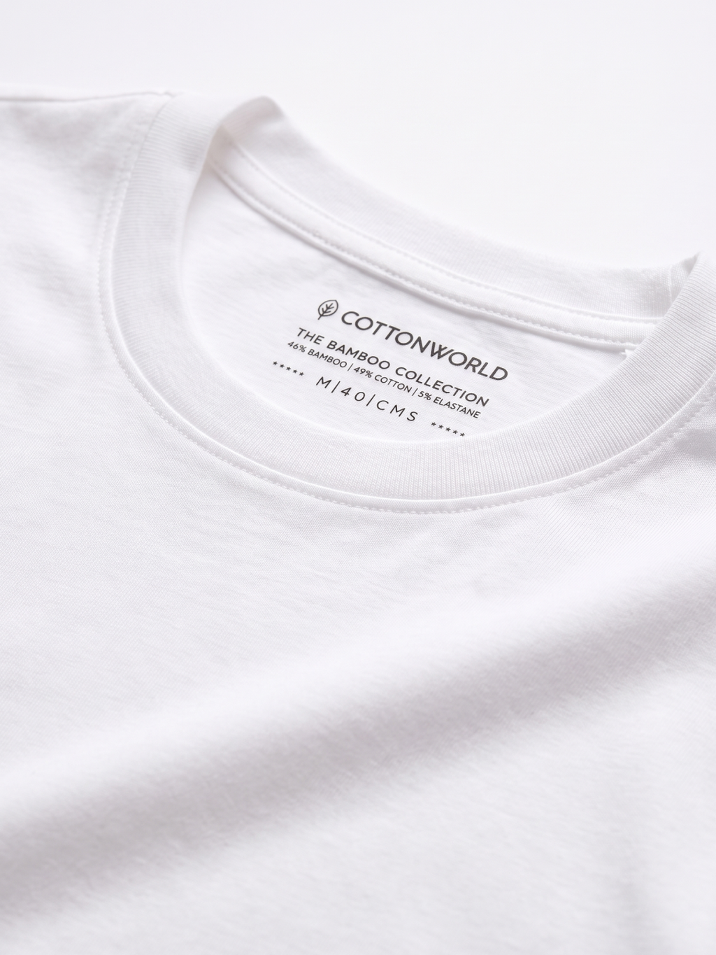 Men's Bamboo Regular Fit Tshirt White