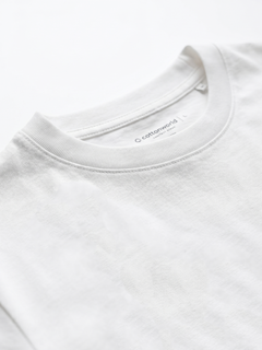 Men's White Cotton Elastane Slim Fit Tshirt