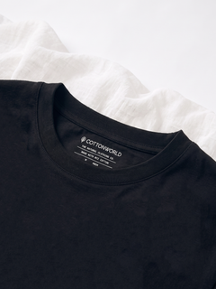 Men's 100% Cotton Relax Fit Tshirt Black