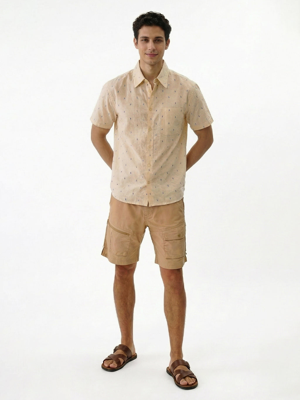 Men's Offwhite 100% Cotton Regular Fit Shirt
