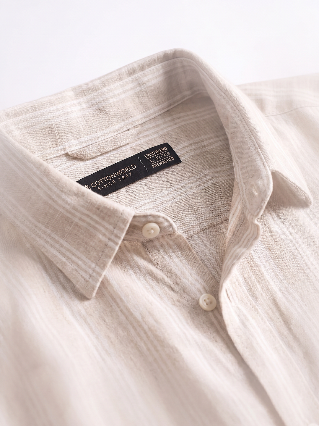 Men's Natural Cotton Lyocell Regular Fit Shirt