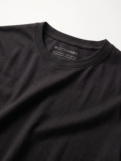 Men's Black 100% Organic Cotton Regular Fit Tshirt