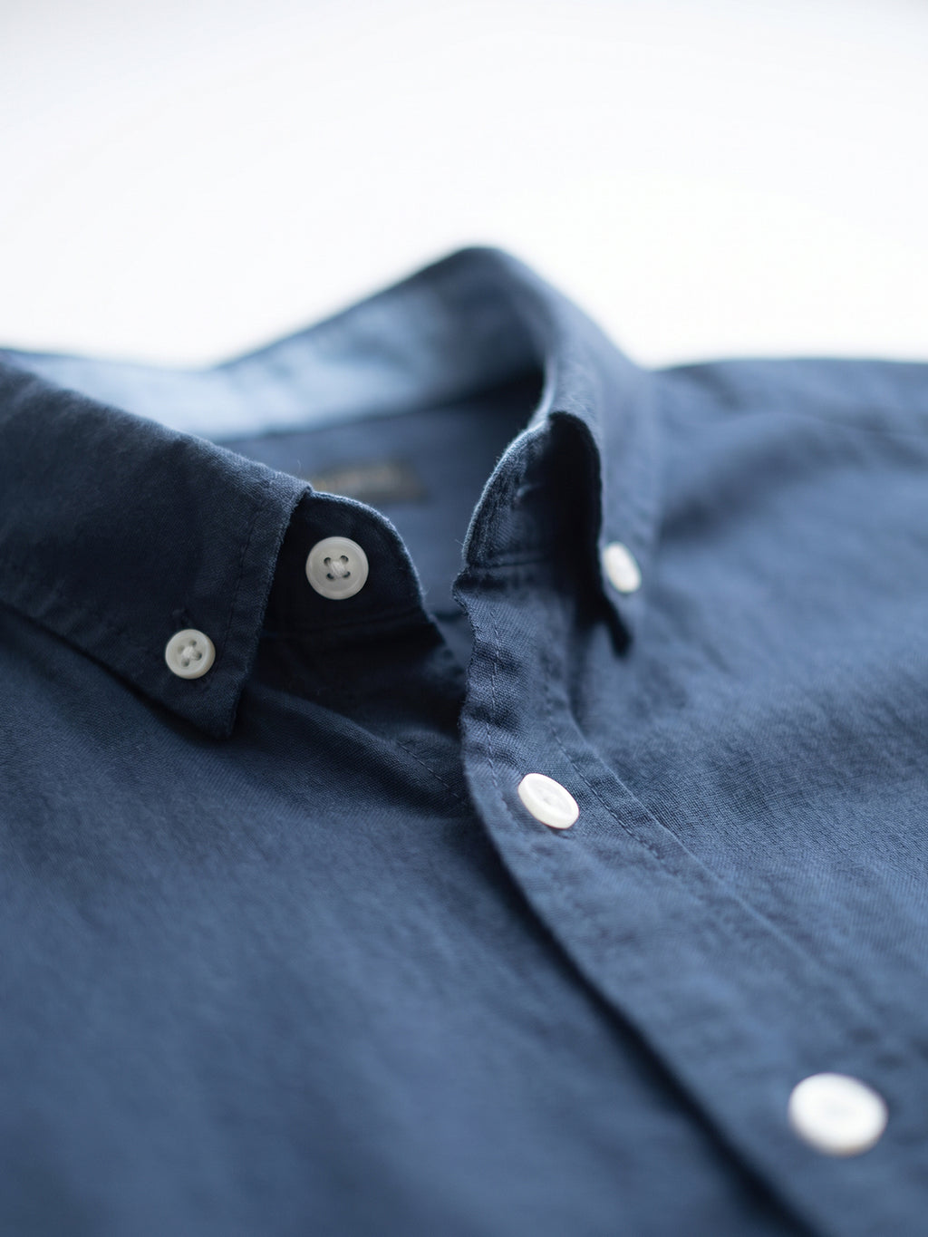 Men's Navy Oxford 100% Cotton Regular Fit Shirt