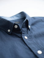Men's Navy Oxford 100% Cotton Regular Fit Shirt