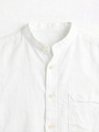 Men's White Linen Cotton Regular Fit Shirt