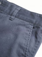 Men's Navy Cotton Lycra Slim Fit Pant