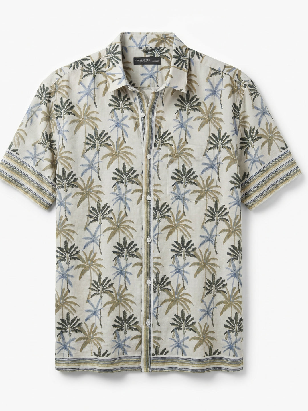 Men's Green 100% Modal Regular Fit Shirt
