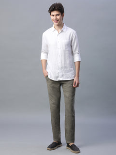 Men’s Cotton Linen Slim Fit Pant Avenue
