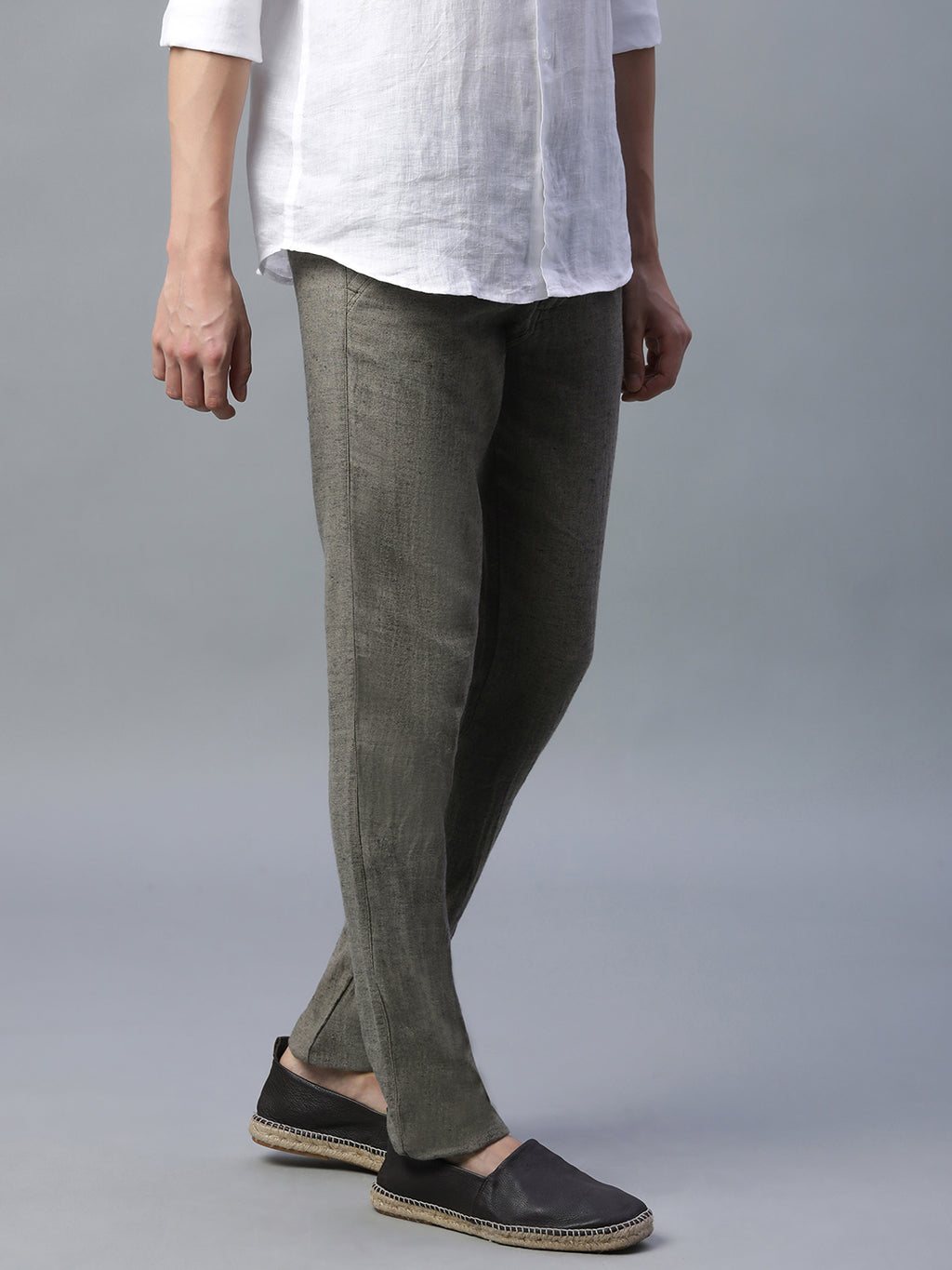 Men's Avenue Cotton Linen Slim Fit Pant