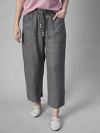 Women's Moss 100% Linen Regular Fit Pant
