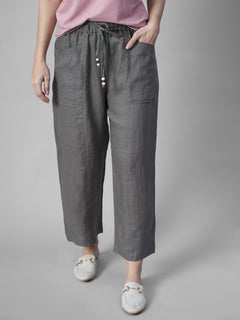 Women's Moss 100% Linen Regular Fit Pant
