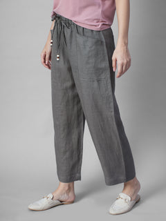 Women's Moss 100% Linen Regular Fit Pant
