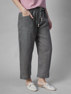 Women's Moss 100% Linen Regular Fit Pant