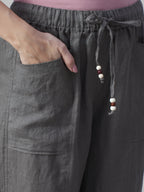 Women's Moss 100% Linen Regular Fit Pant