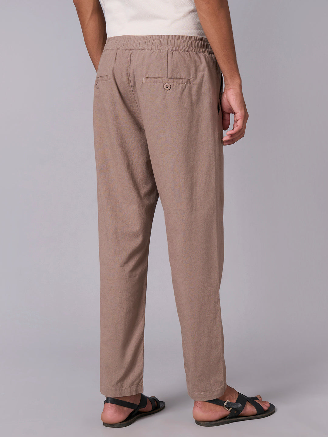 Men's Avenue Cotton Linen Regular Fit Pant