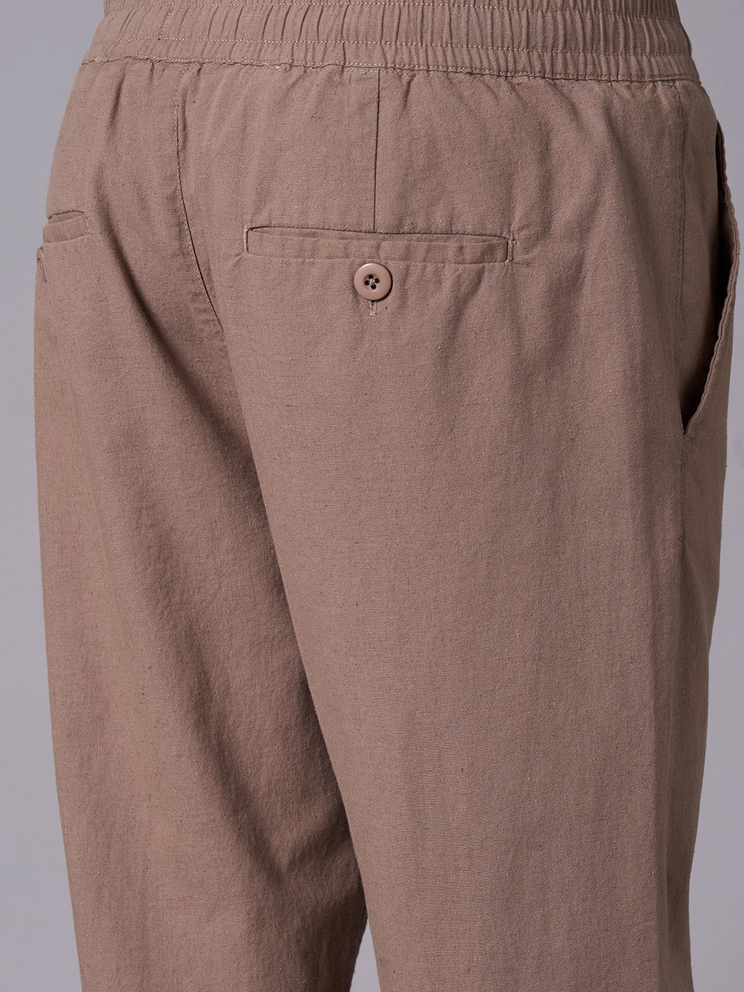 Men's Avenue Cotton Linen Regular Fit Pant
