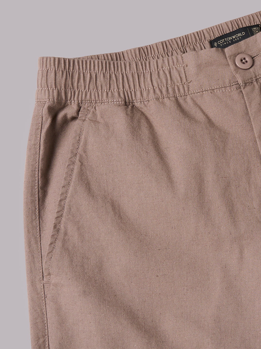 Men's Avenue Cotton Linen Regular Fit Pant