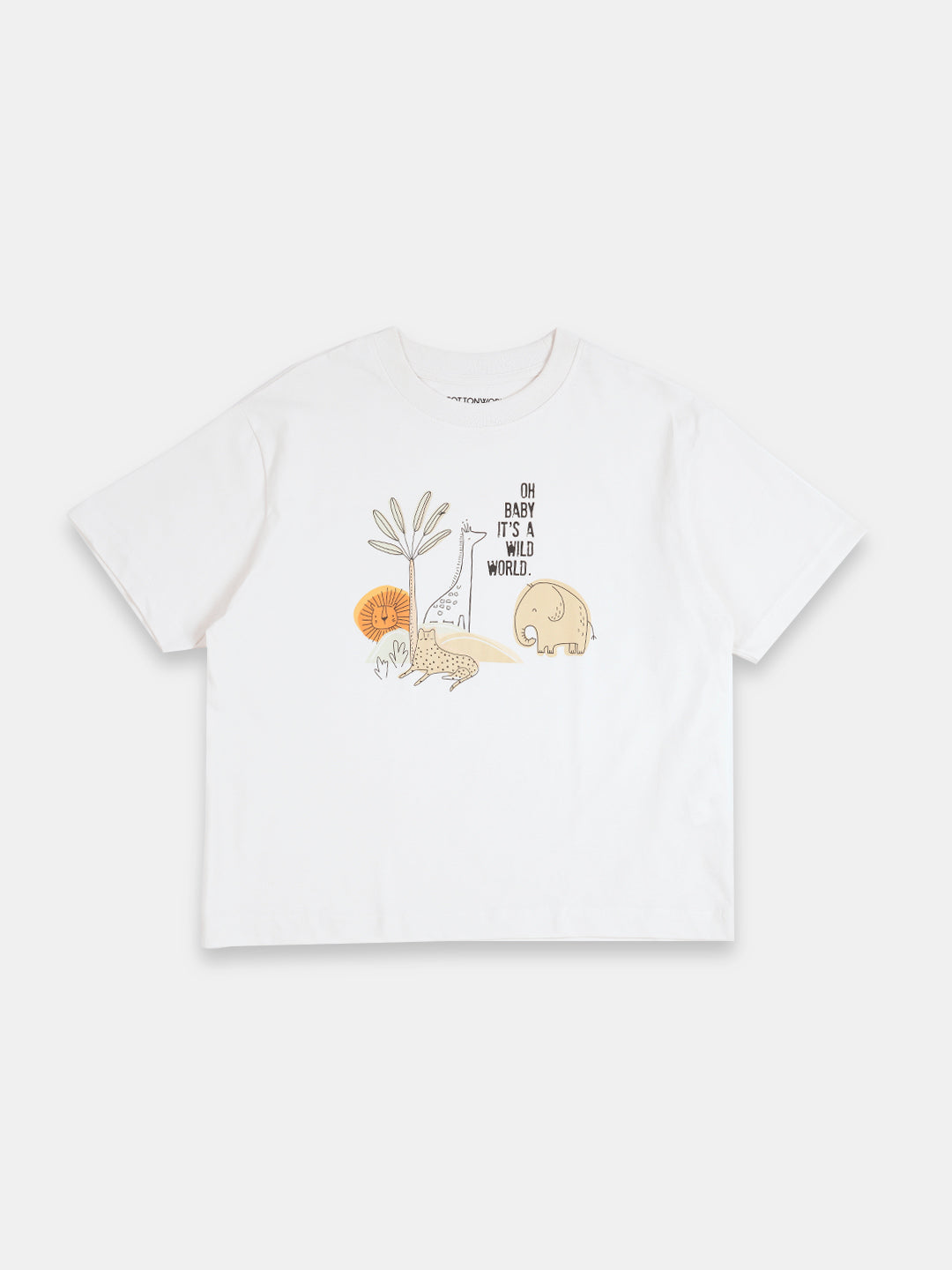 Women's 100% Organic Cotton Regular Fit Tshirt Natural